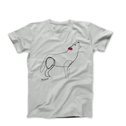 Picasso The Wolf Line Drawing T-shirt - Greatest Artists - Harvey Ltd