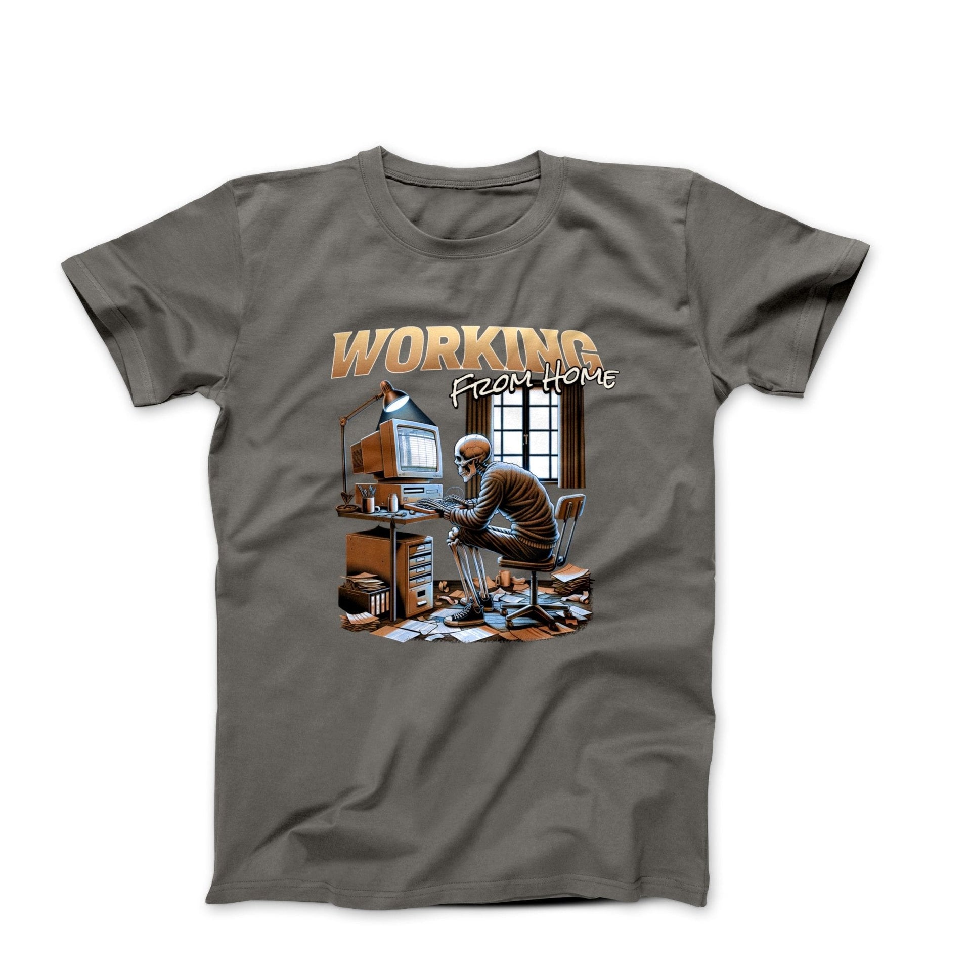 Working From Home Illustration T-shirt - Humorous, Lifestyle & Others - Harvey Ltd