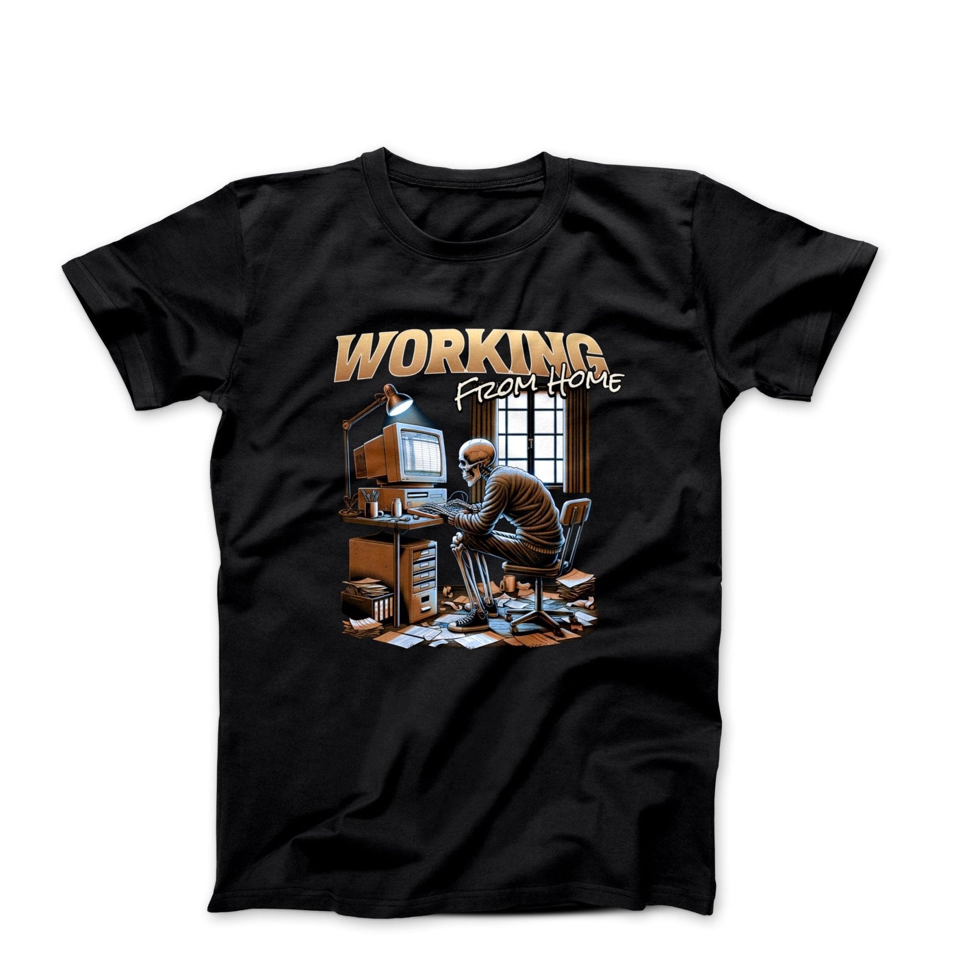 Working From Home Illustration T-shirt - Humorous, Lifestyle & Others - Harvey Ltd