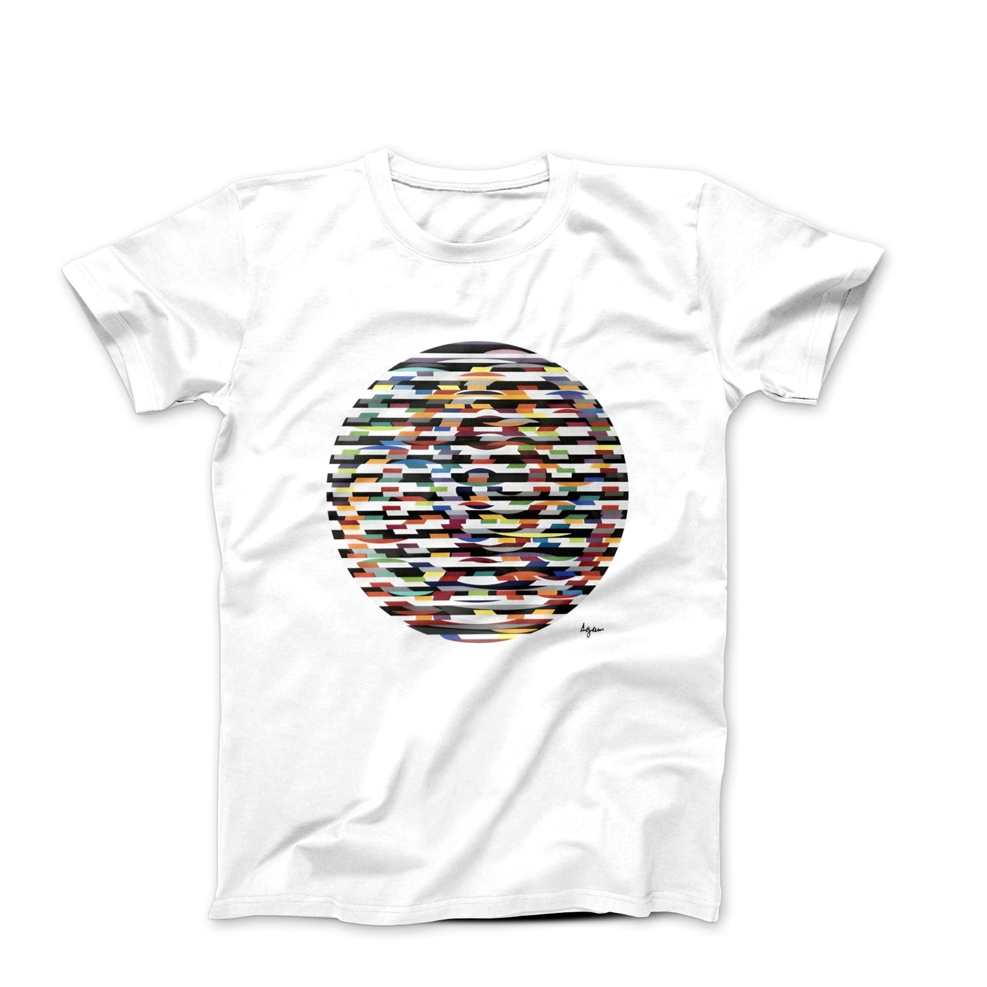 Y. Agam Kinetic Circle (1977) Artwork T - shirt - Clothing - Harvey Ltd