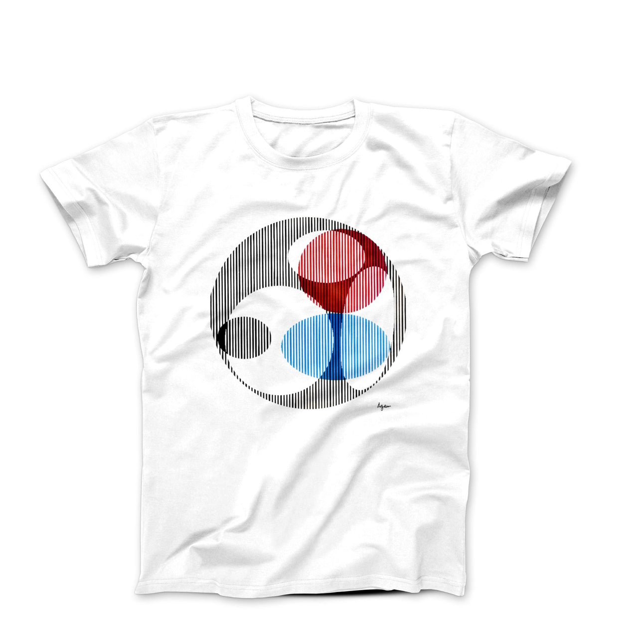 Y. Agam Triple Galaxy (1977) Artwork T - shirt - Clothing - Harvey Ltd