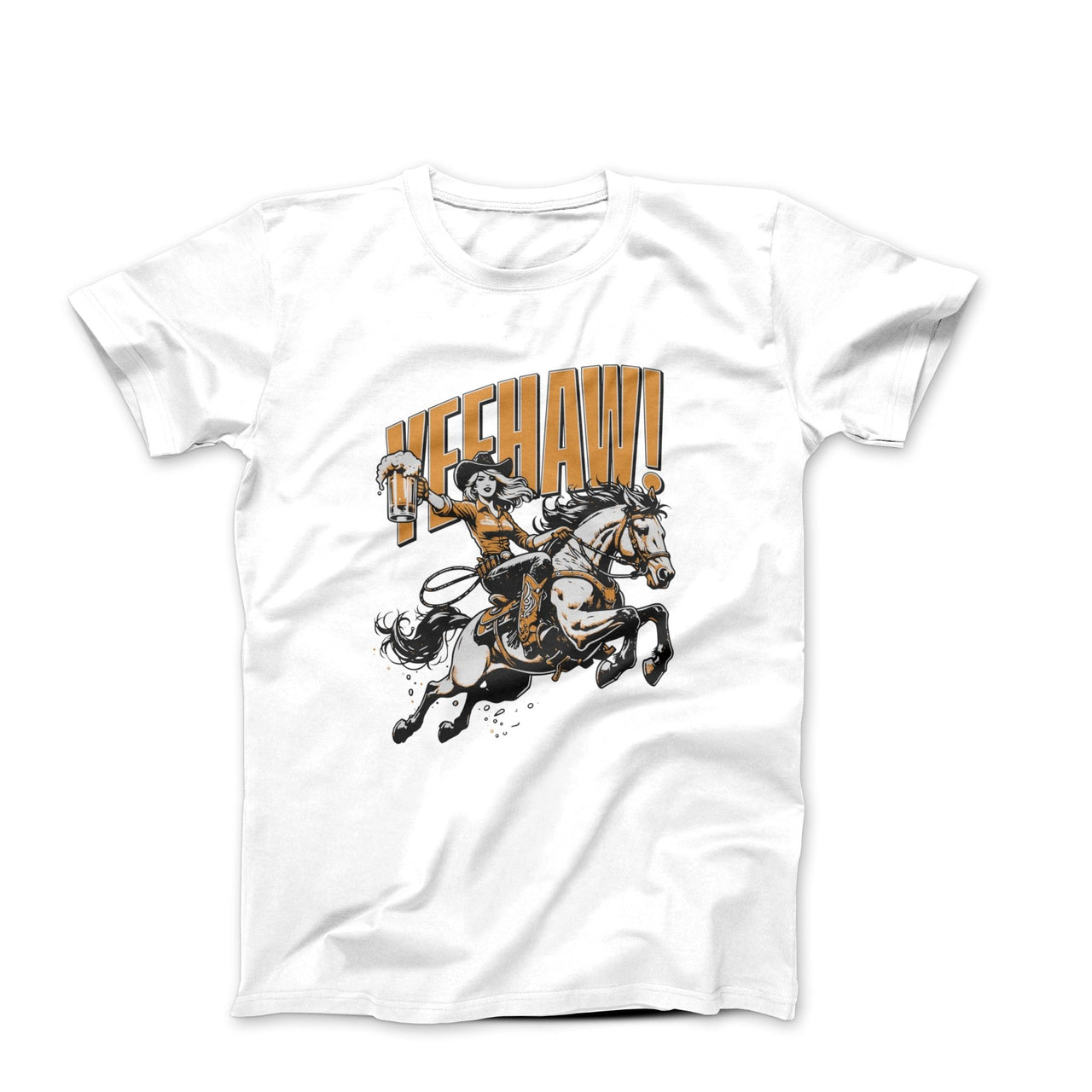 Yeehaw! Wild & Free Illustration T-shirt - Americana & Patriotic - Harvey Ltd