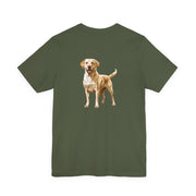 Yellow Labrador Retriever Front & Back Printed T-shirt - Pets & Animals - Harvey Ltd