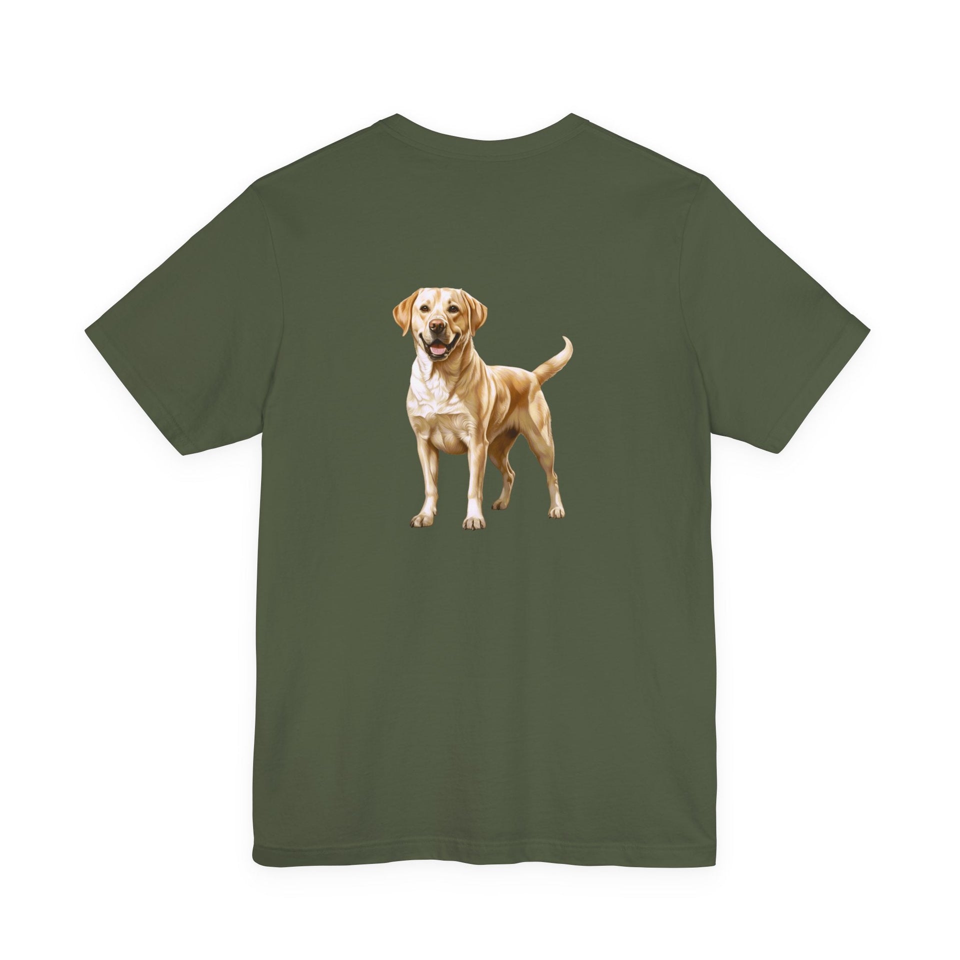 Yellow Labrador Retriever Front & Back Printed T-shirt - Pets & Animals - Harvey Ltd