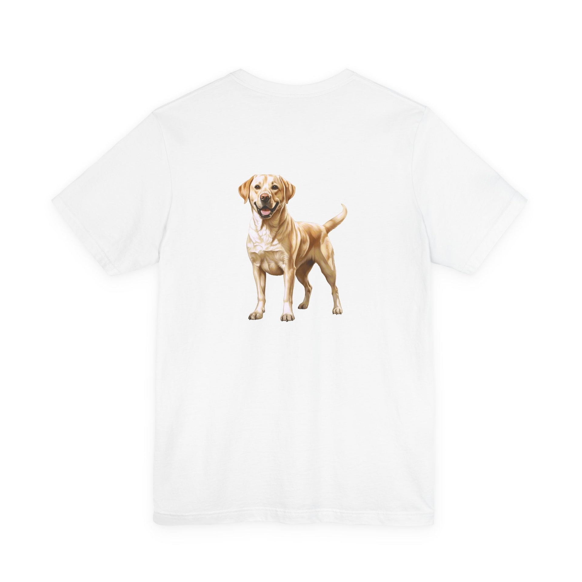 Yellow Labrador Retriever Front & Back Printed T-shirt - Pets & Animals - Harvey Ltd