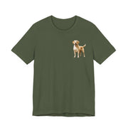 Yellow Labrador Retriever Front & Back Printed T-shirt - Pets & Animals - Harvey Ltd