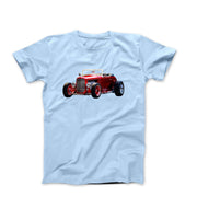 1930s Ford Hi-Boy Coupe Red Convertible T-shirt - Clothing - Harvey Ltd