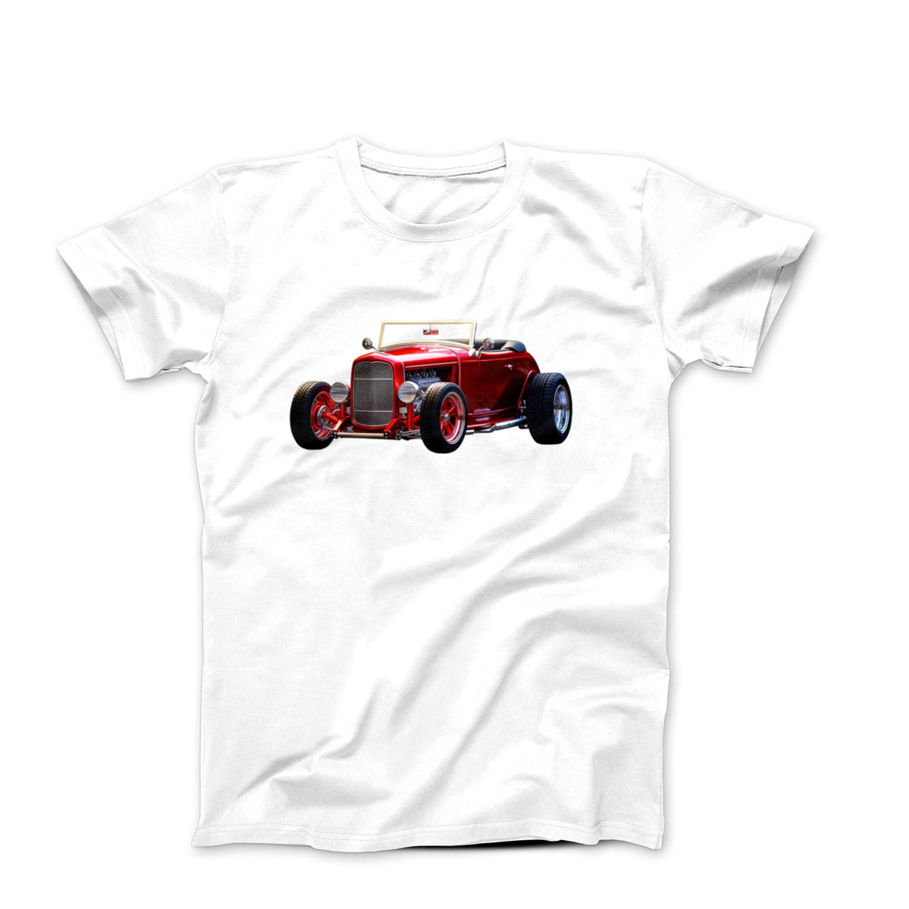 1930s Ford Hi-Boy Coupe Red Convertible T-shirt - Clothing - Harvey Ltd