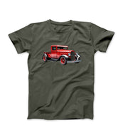 1930s Ford Hi-Boy Red Pickup Truck T-shirt - Clothing - Harvey Ltd