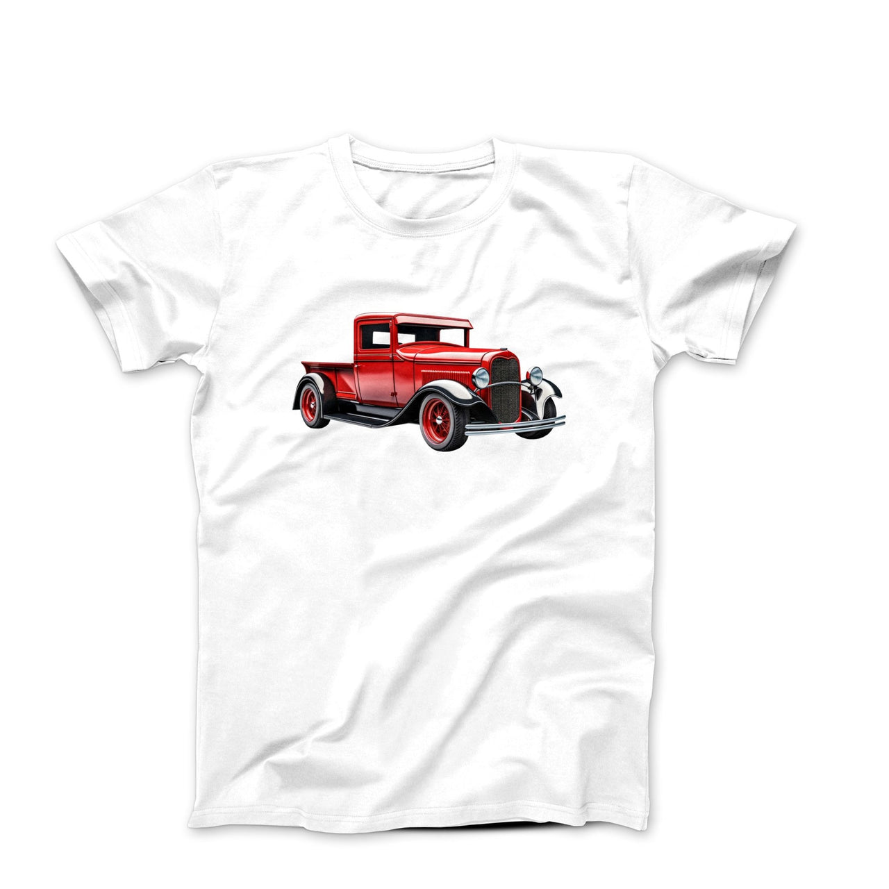 1930s Ford Hi-Boy Red Pickup Truck T-shirt - Clothing - Harvey Ltd