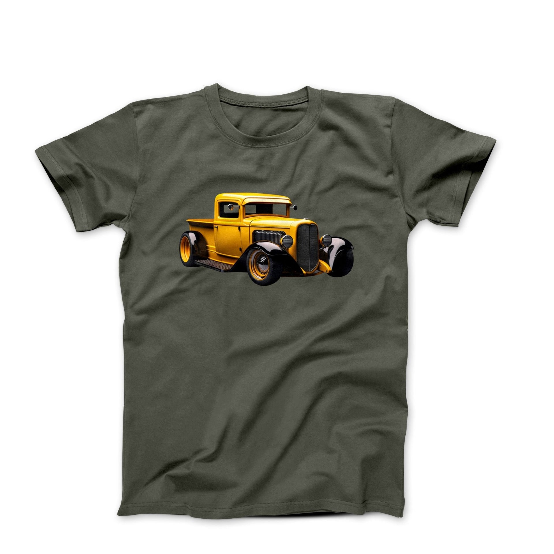 1930s Ford Hi-Boy Yellow Pickup Truck T-shirt - Clothing - Harvey Ltd