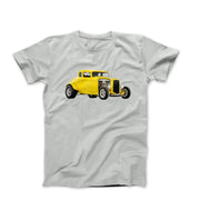 1932 Yellow Ford Hi-Boy Hot Rod T-shirt - Clothing - Harvey Ltd