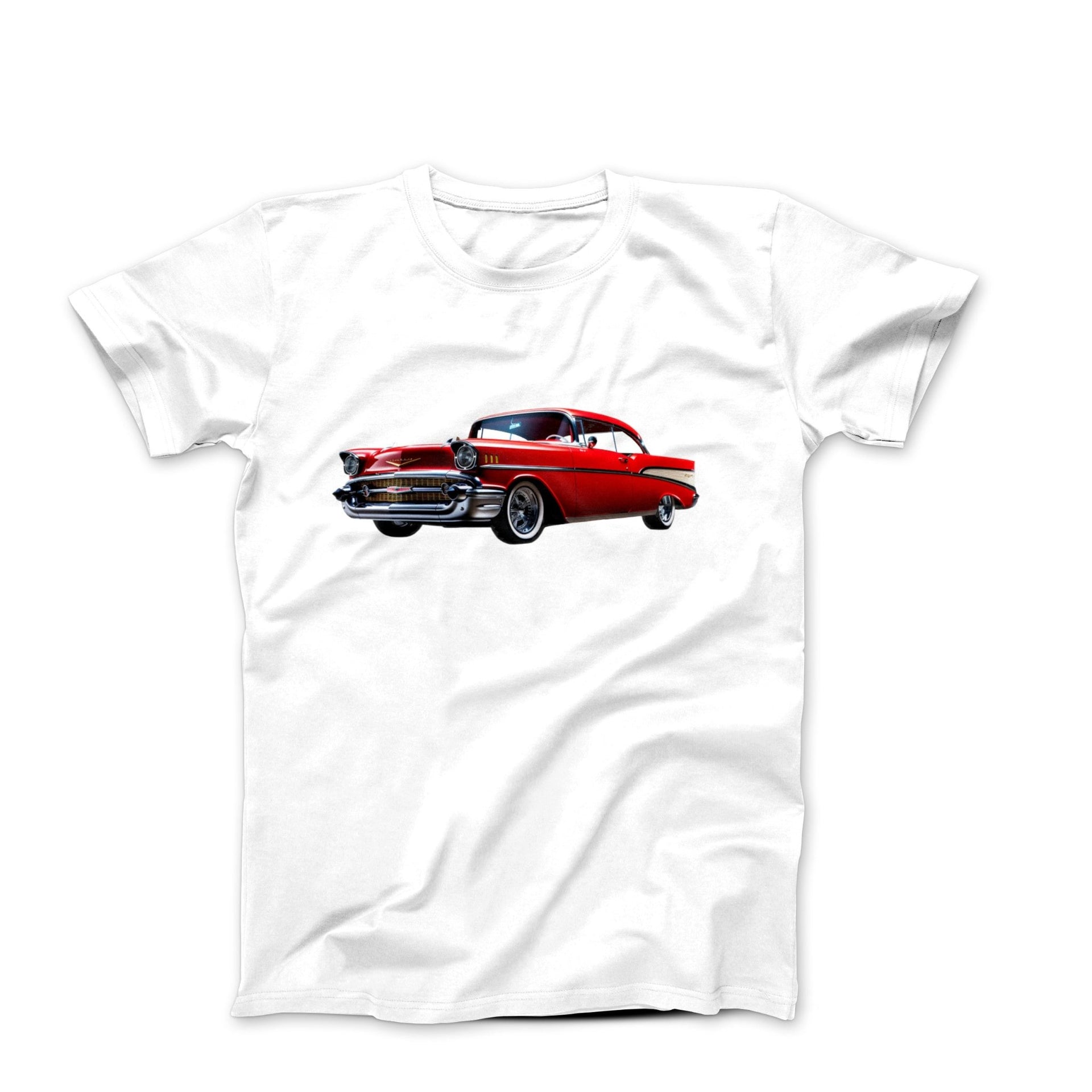 1957 Chevrolet Bel Air Hard Top Illustration T-shirt - Clothing - Harvey Ltd