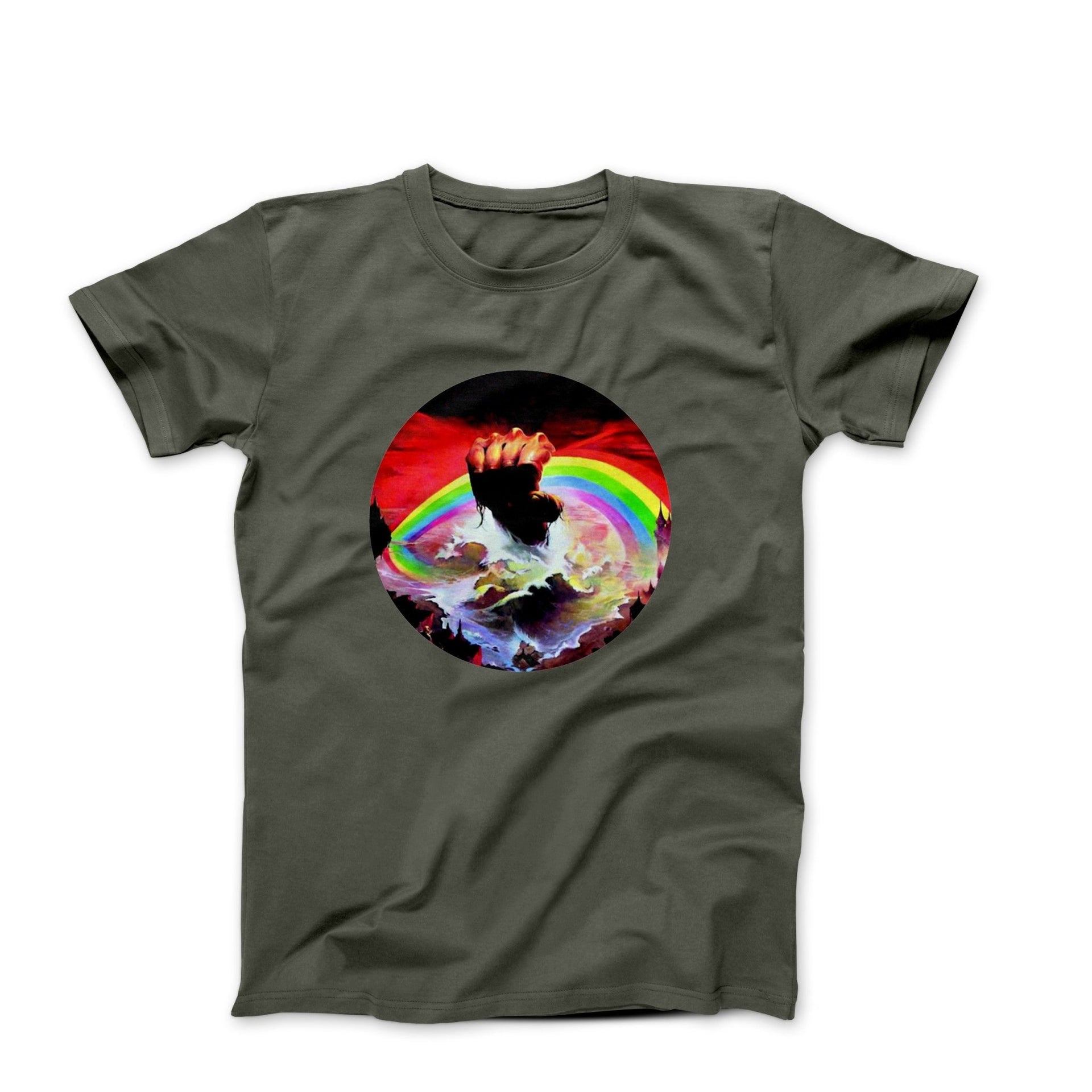 Album Cover Art for Rainbow Rising T-shirt - Clothing - Harvey Ltd