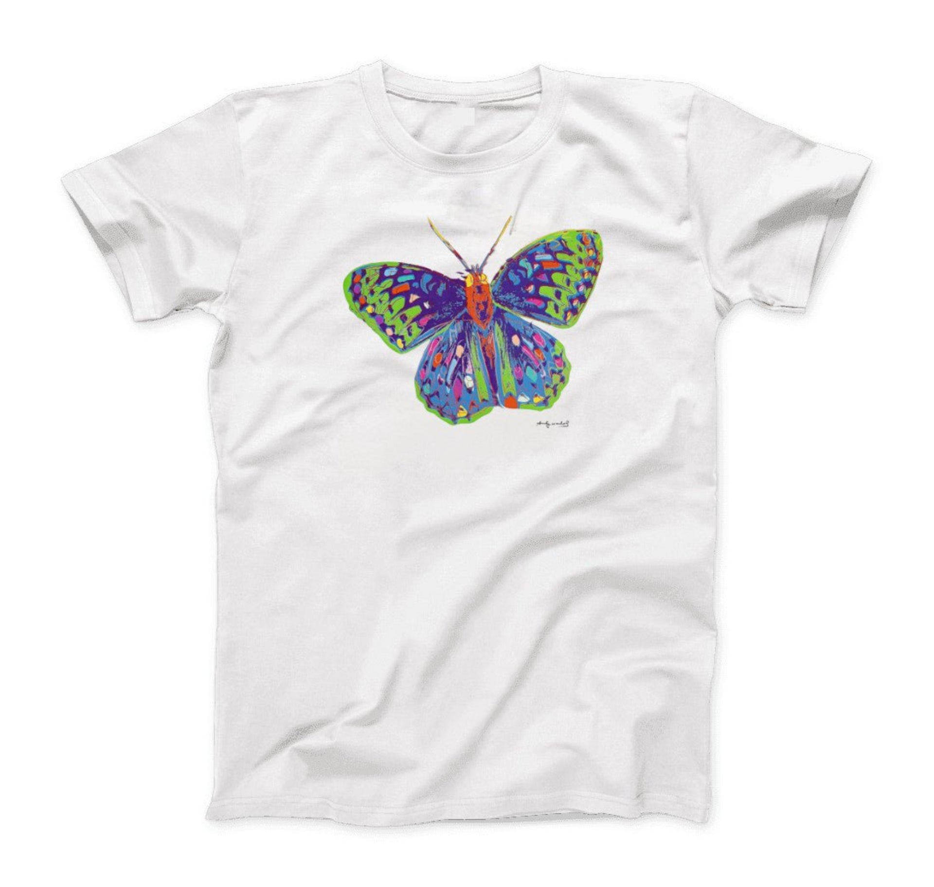 Andy Warhol Butterfly 1983 Print T-shirt - Clothing - Harvey Ltd