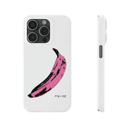 Andy Warhol Pink Banana (1967) Slim White Phone Case - Accessories - Harvey Ltd