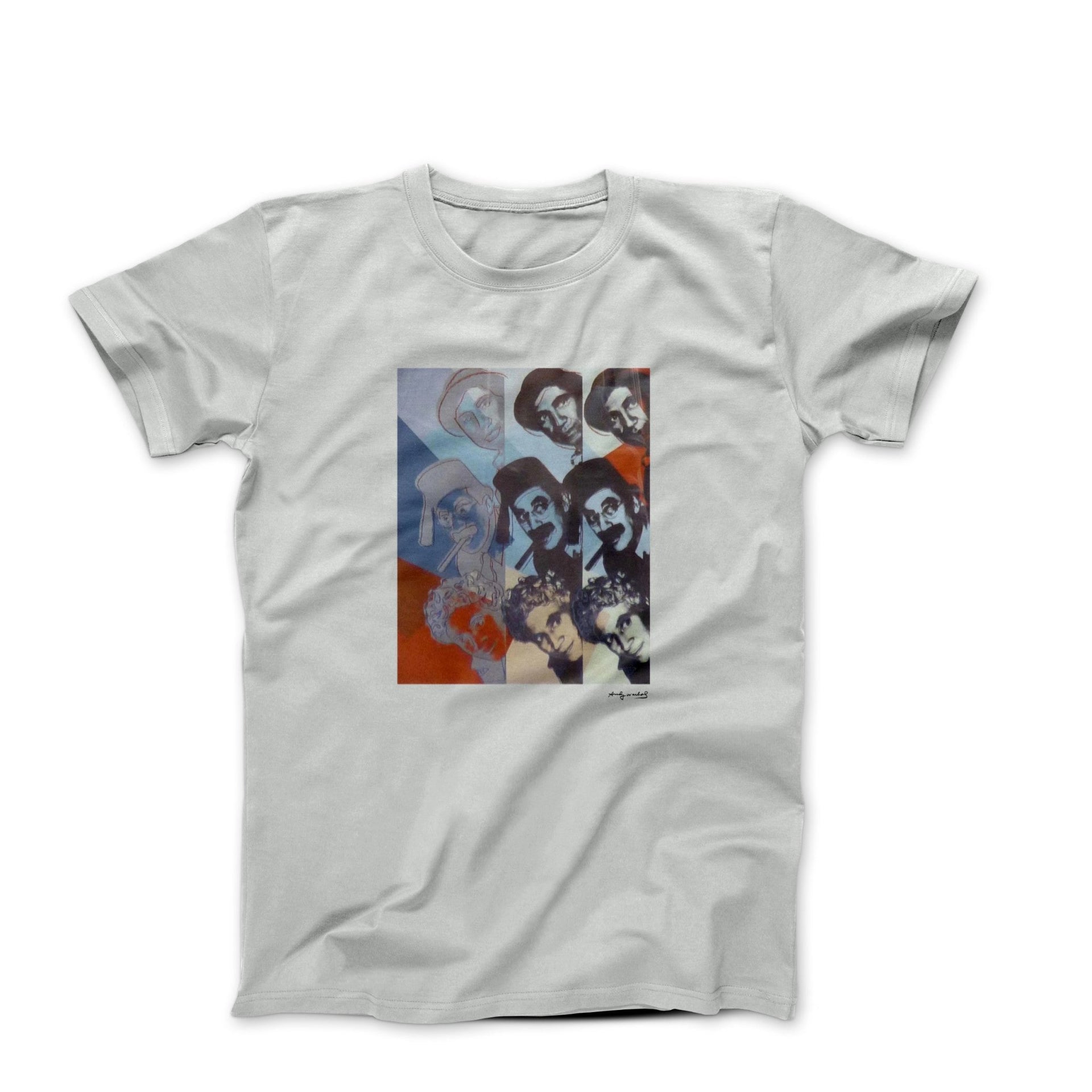 Andy Warhol The Marx Brothers (1980) Illustration T-shirt - Clothing - Harvey Ltd