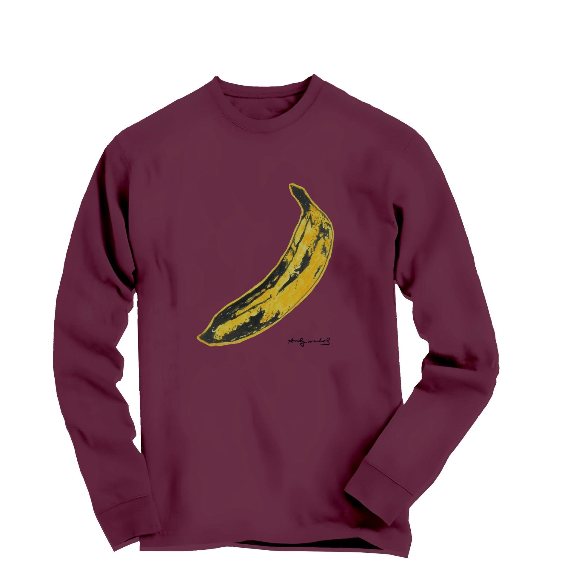 Andy Warhol's Banana (1967) Pop Art Long-Sleeve Tee - Clothing - Harvey Ltd