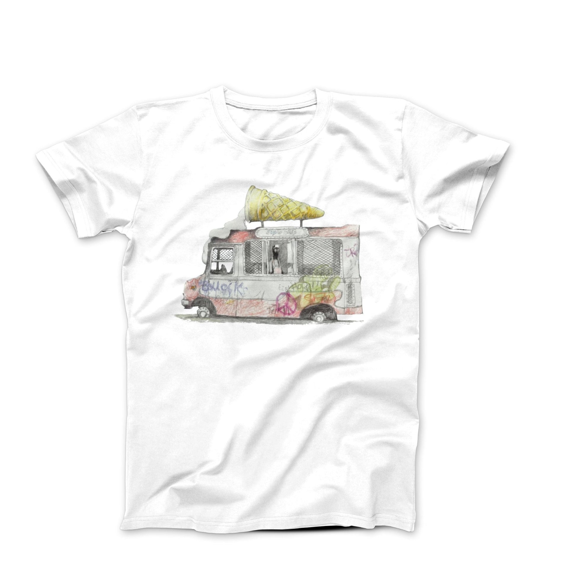 Banksy Ice Cream Van (2009) T-shirt - Clothing - Harvey Ltd