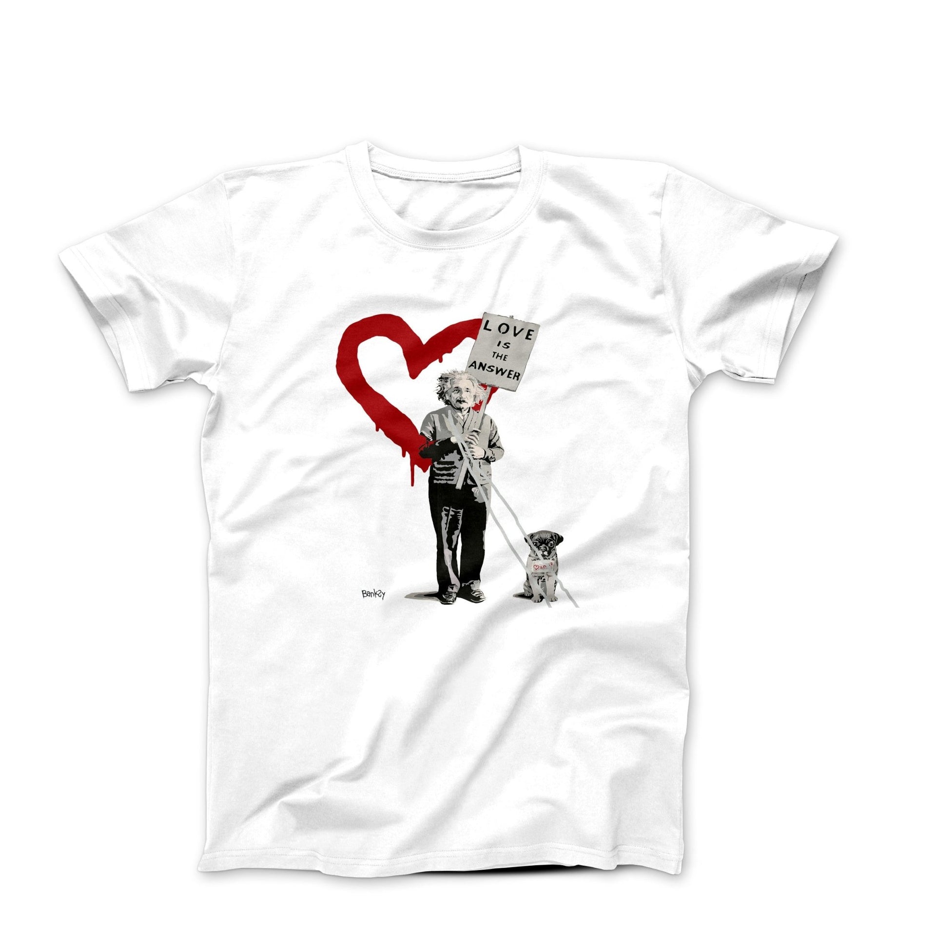 Banksy Love Is The Answer T-shirt - Clothing - Harvey Ltd