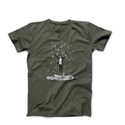 Banksy Money Raining On Boy Street Art T-shirt - Clothing - Harvey Ltd