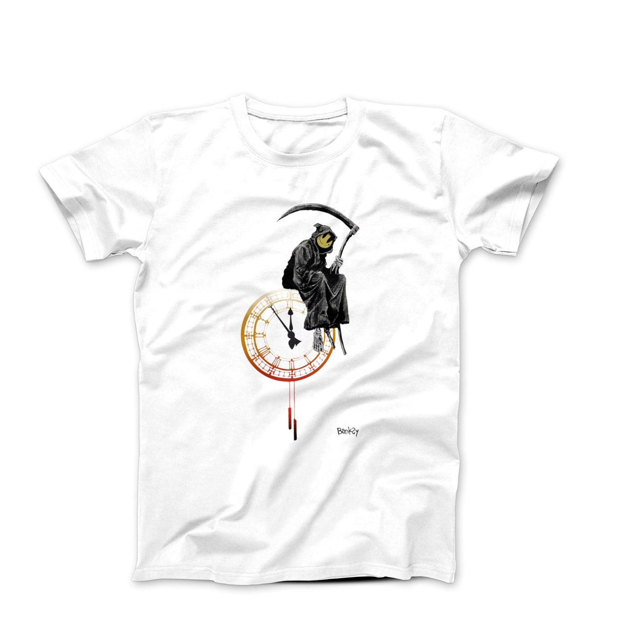 Banksy Smiley Grim Reaper Graffiti T-shirt - Clothing - Harvey Ltd