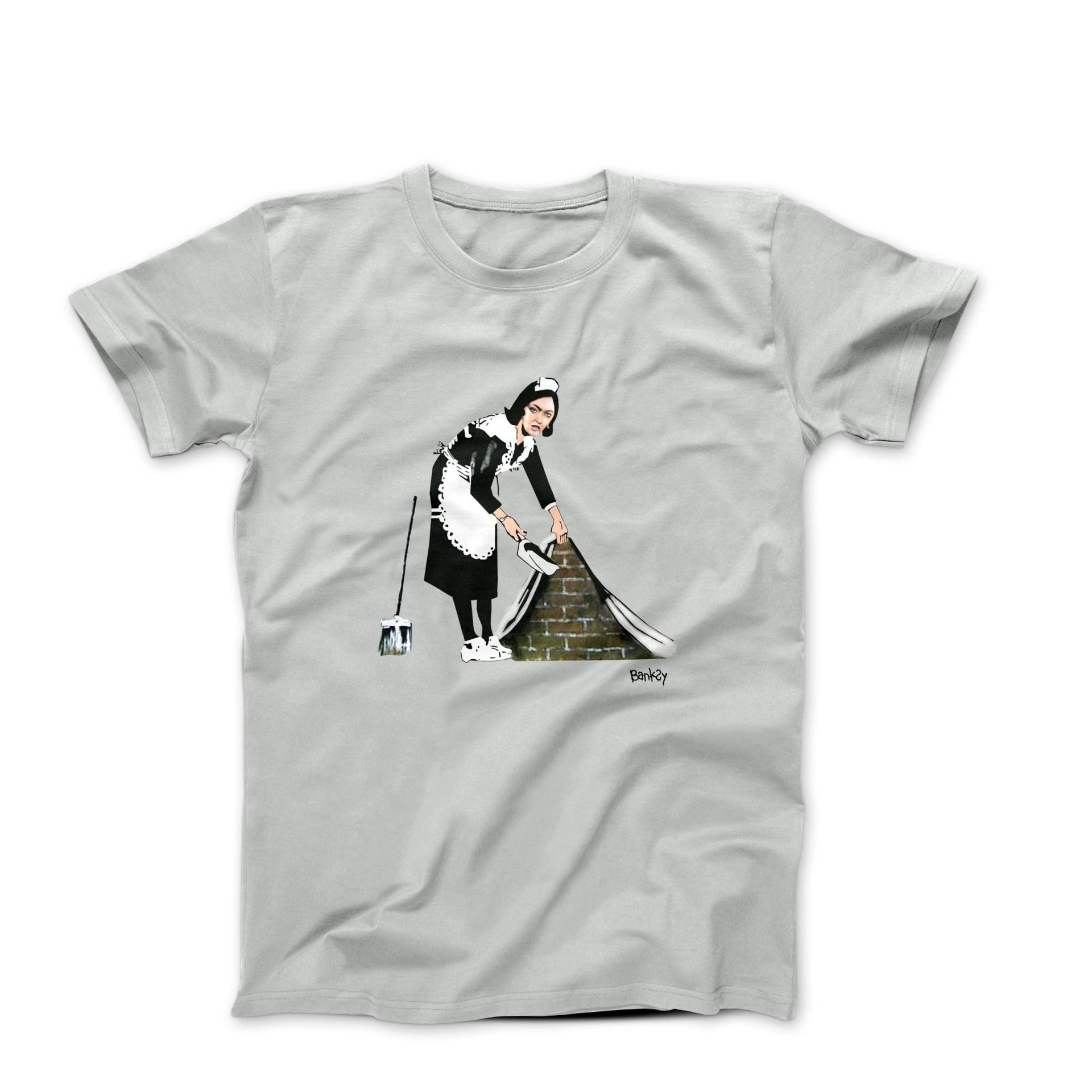 Banksy Sweep It Under The Carpet (2006) Art T-shirt - Clothing - Harvey Ltd