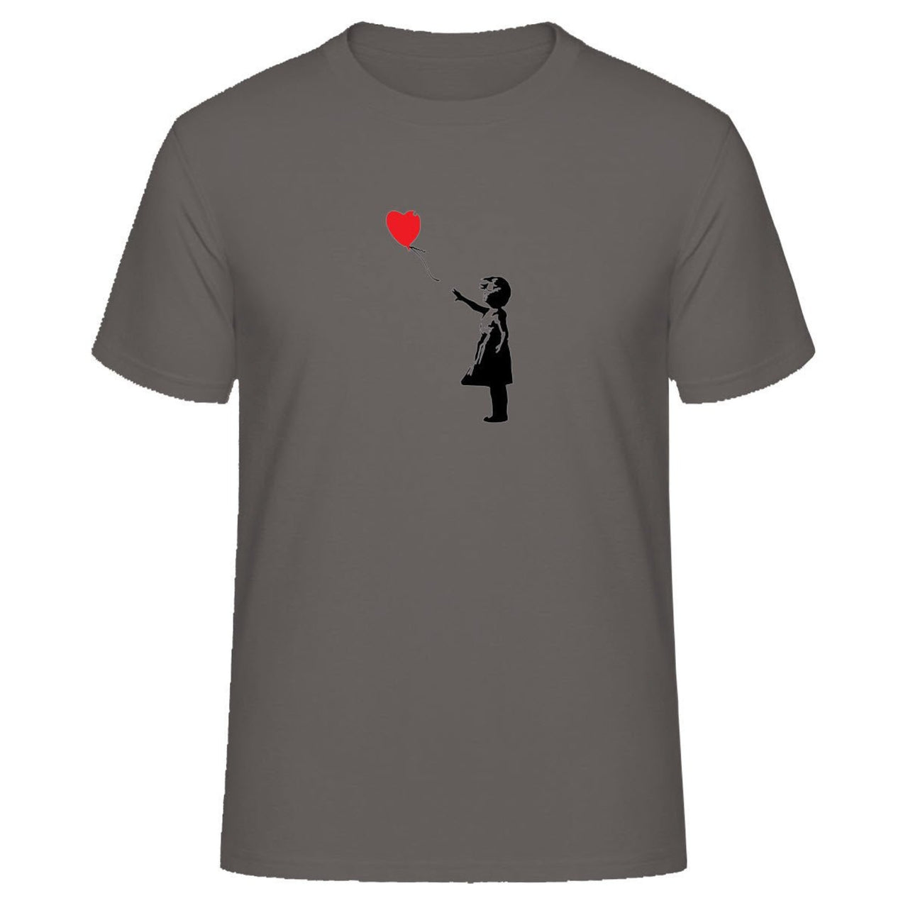 Banksy The Girl with a Red Balloon Artwork T-Shirt - Clothing - Harvey Ltd