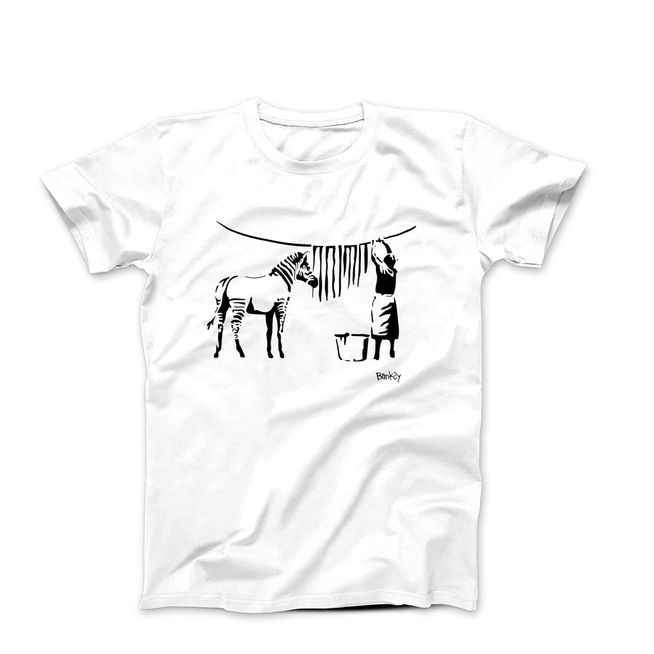 Banksy Zebra Stripes (2008) Graffiti T-shirt - Clothing - Harvey Ltd