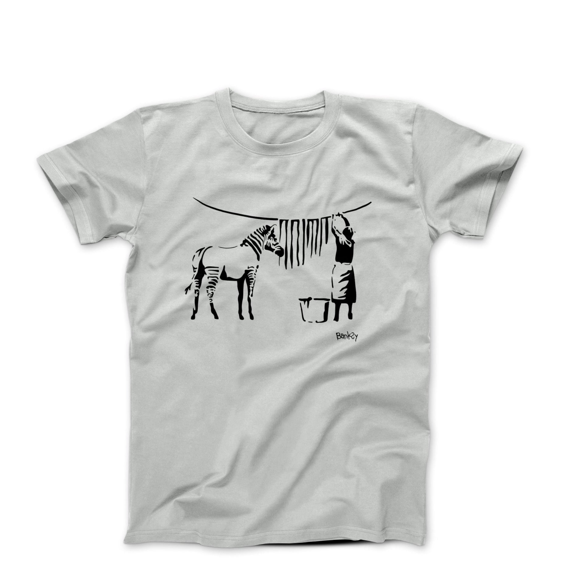 Banksy Zebra Stripes (2008) Graffiti T-shirt - Clothing - Harvey Ltd