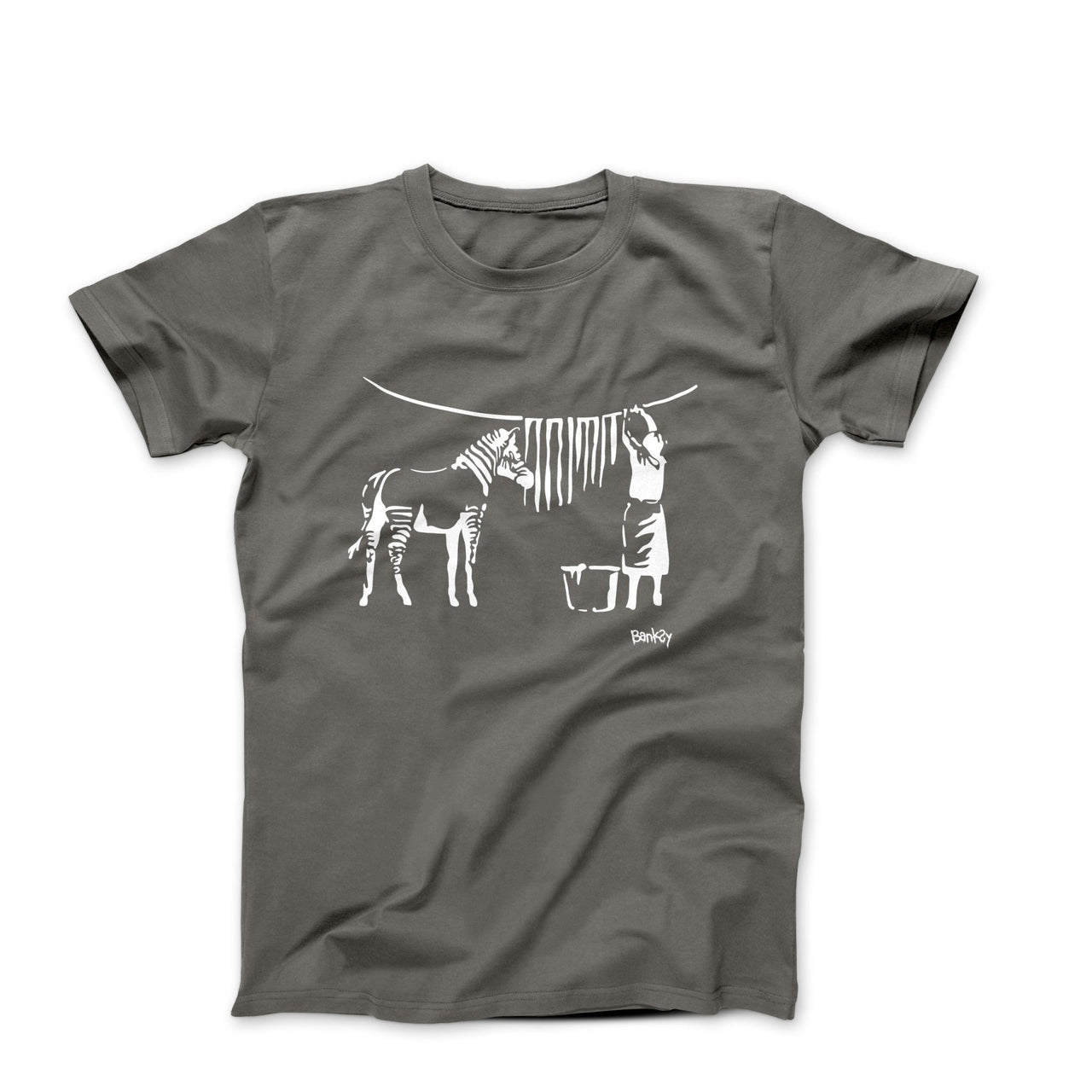 Banksy Zebra Stripes (2008) Graffiti T-shirt - Clothing - Harvey Ltd