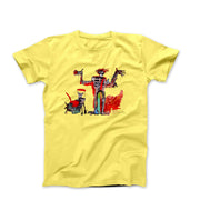 Basquiat Boy and Dog in a Johnnypump (1982) Artwork T-Shirt - Clothing - Harvey Ltd