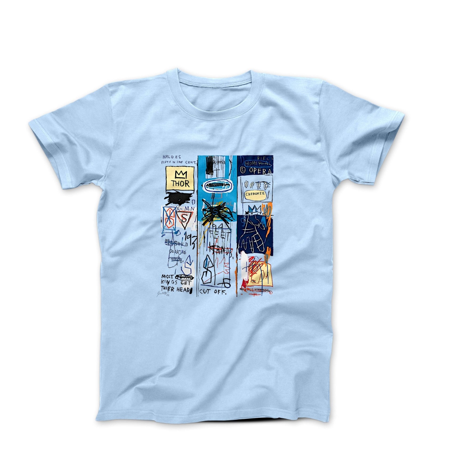 Basquiat Charles the First (1982) Artwork T-Shirt - Clothing - Harvey Ltd