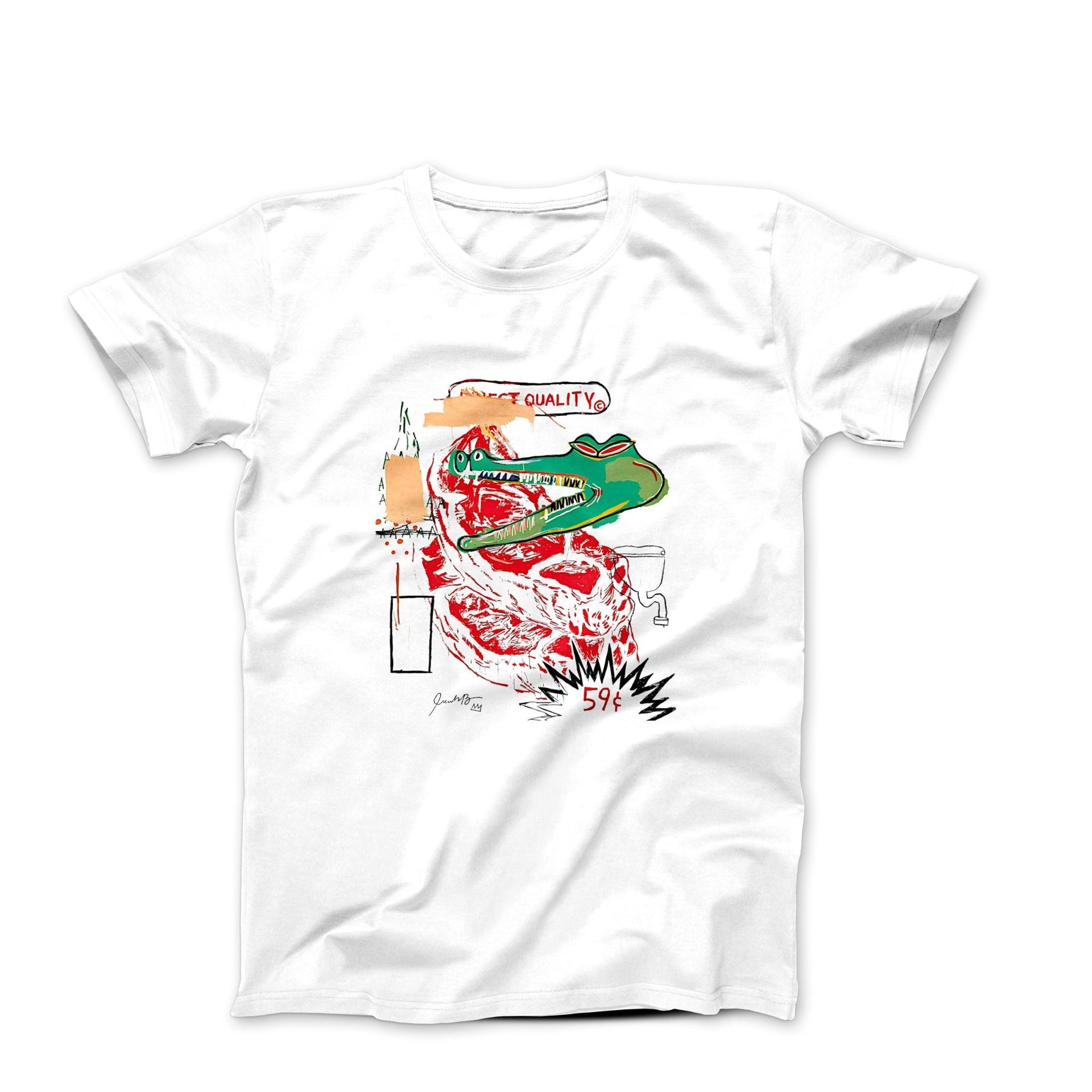 Basquiat Crocodile (1987) Street Art T-Shirt - Clothing - Harvey Ltd