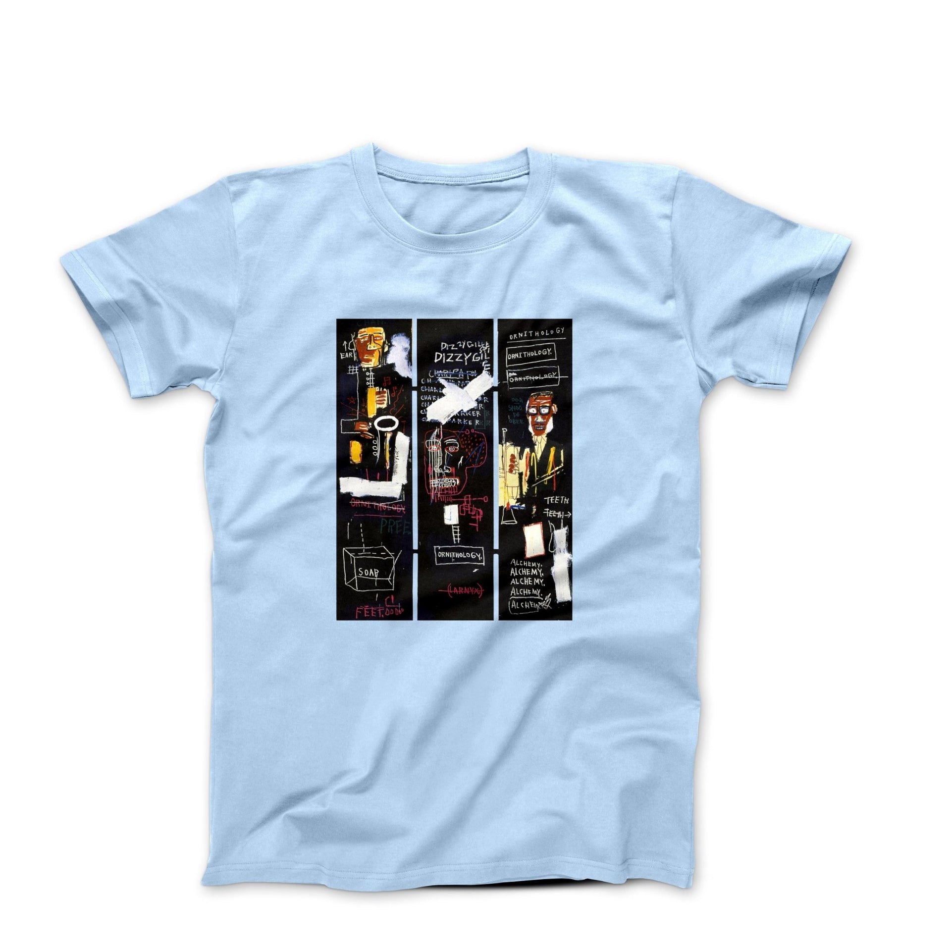 Basquiat Horn Players (1983) Artwork T-shirt - Clothing - Harvey Ltd