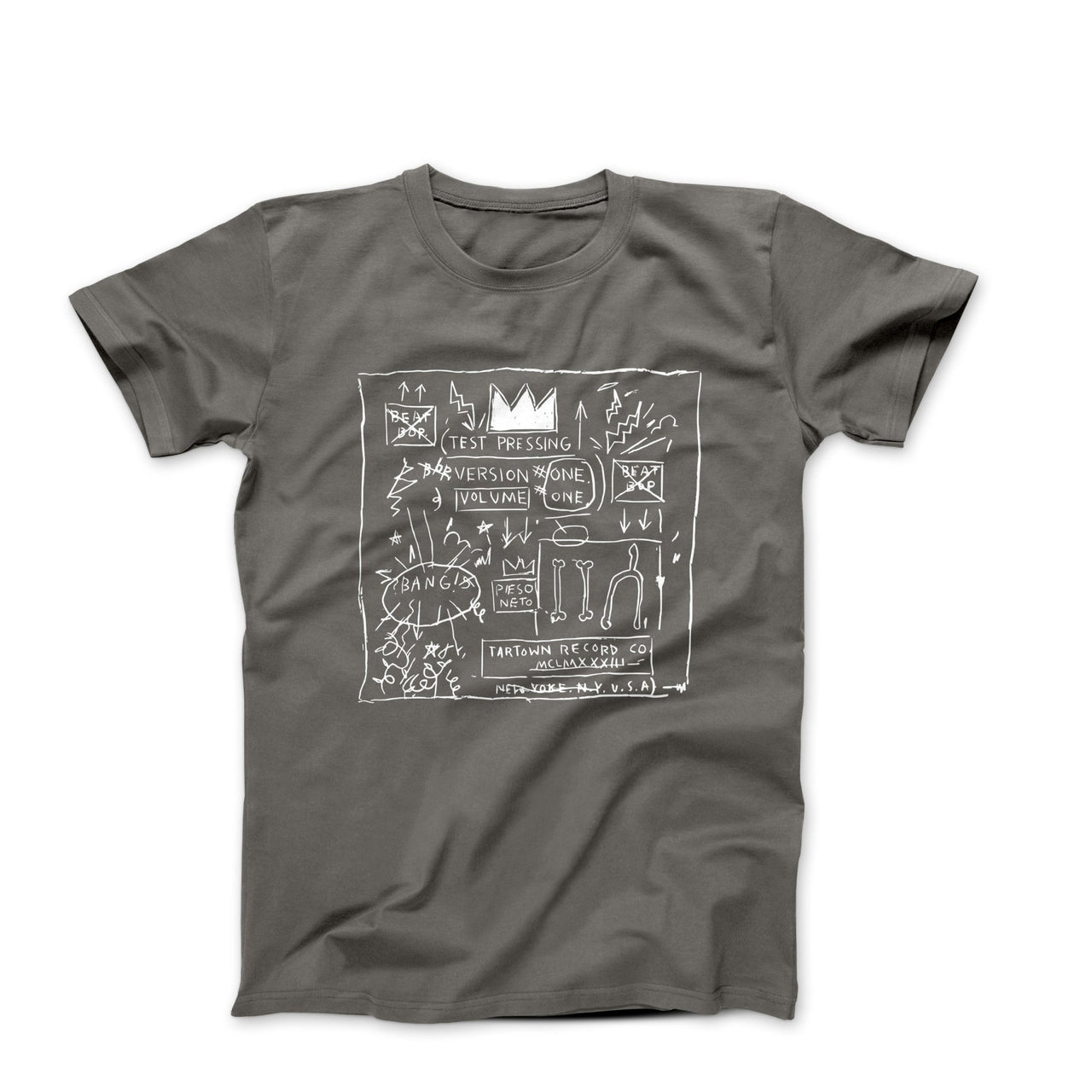 Basquiat Tartown Records (1983) Album Cover T-shirt - Clothing - Harvey Ltd