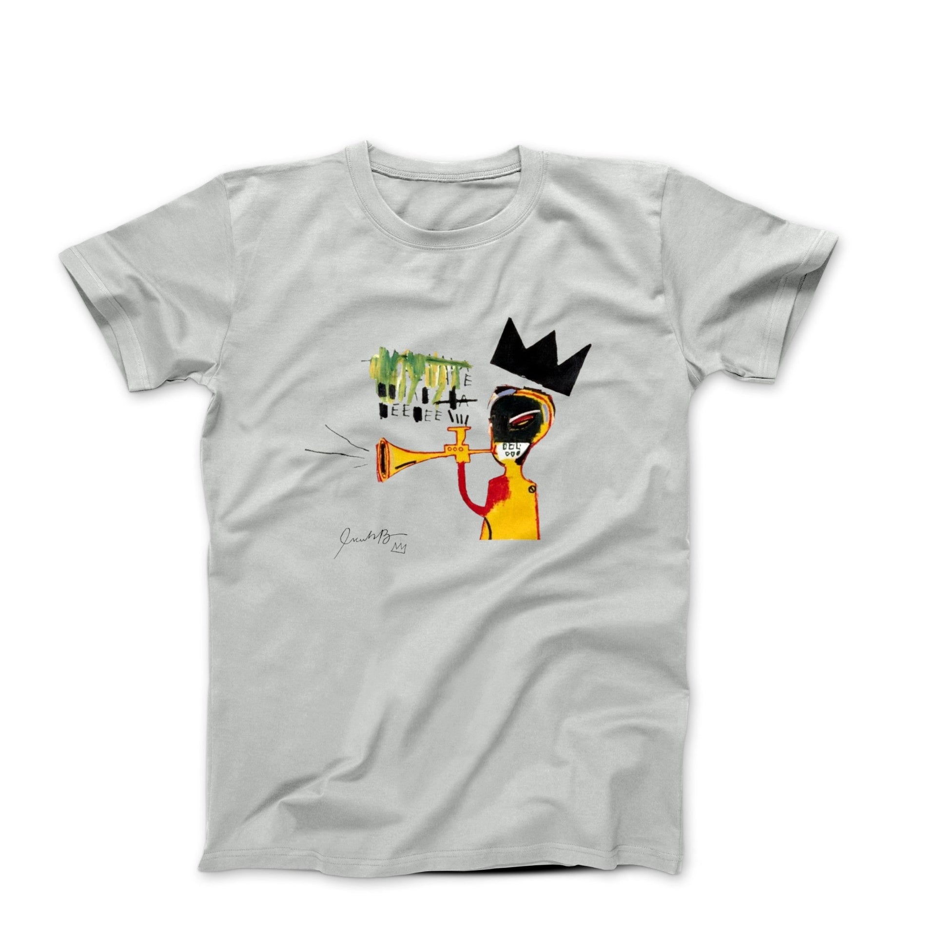 Basquiat Trumpet (1984) Street Art T-Shirt - Clothing - Harvey Ltd