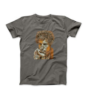 Bob Dylan Portrait Drawing T-shirt - Clothing - Harvey Ltd