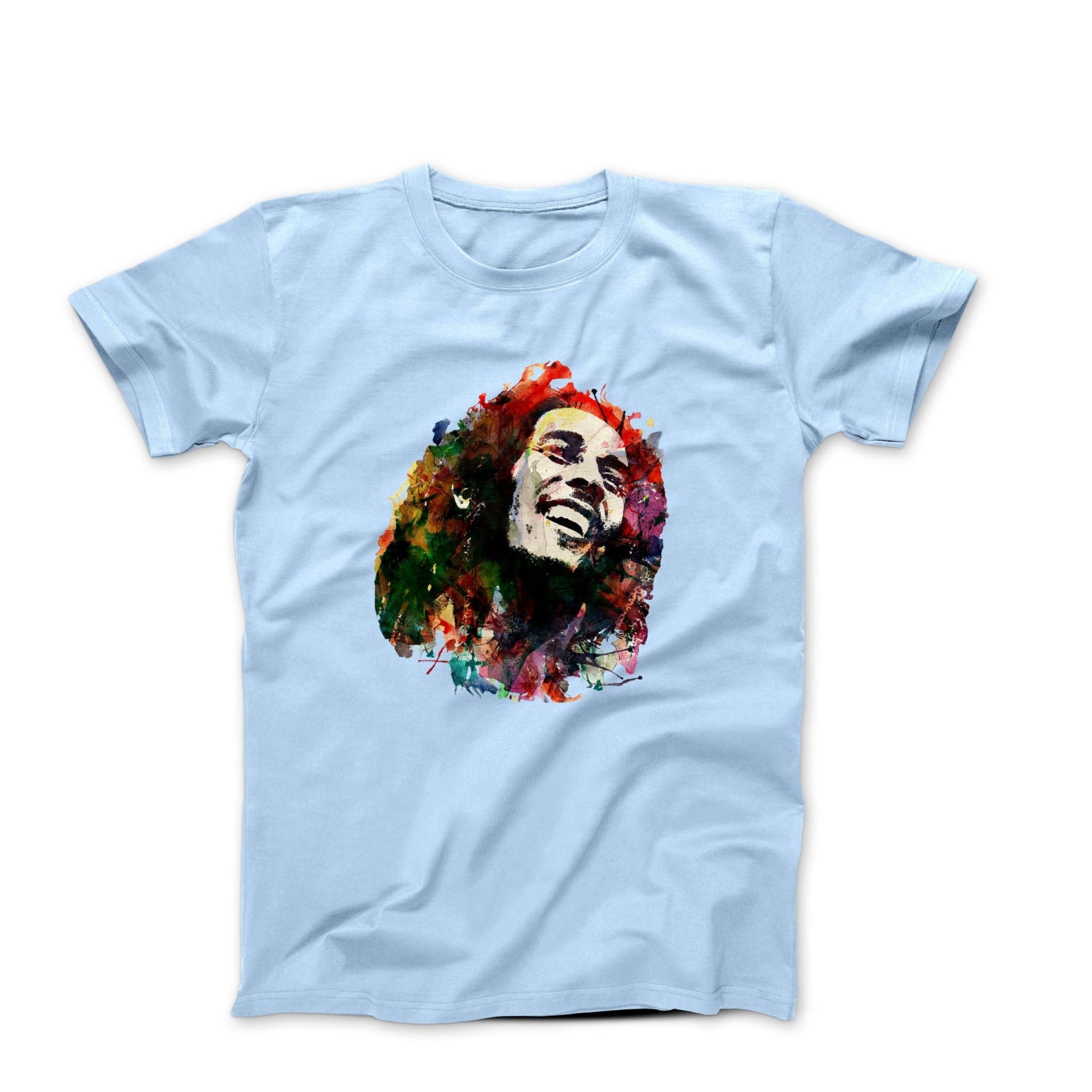 Bob Marley Watercolor Print T-shirt - Clothing - Harvey Ltd