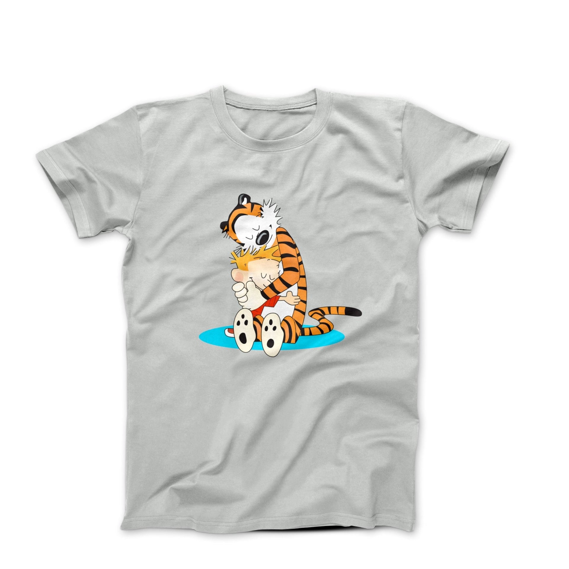 Calvin & Hobbes Hugging Illustration T-shirt - Clothing - Harvey Ltd