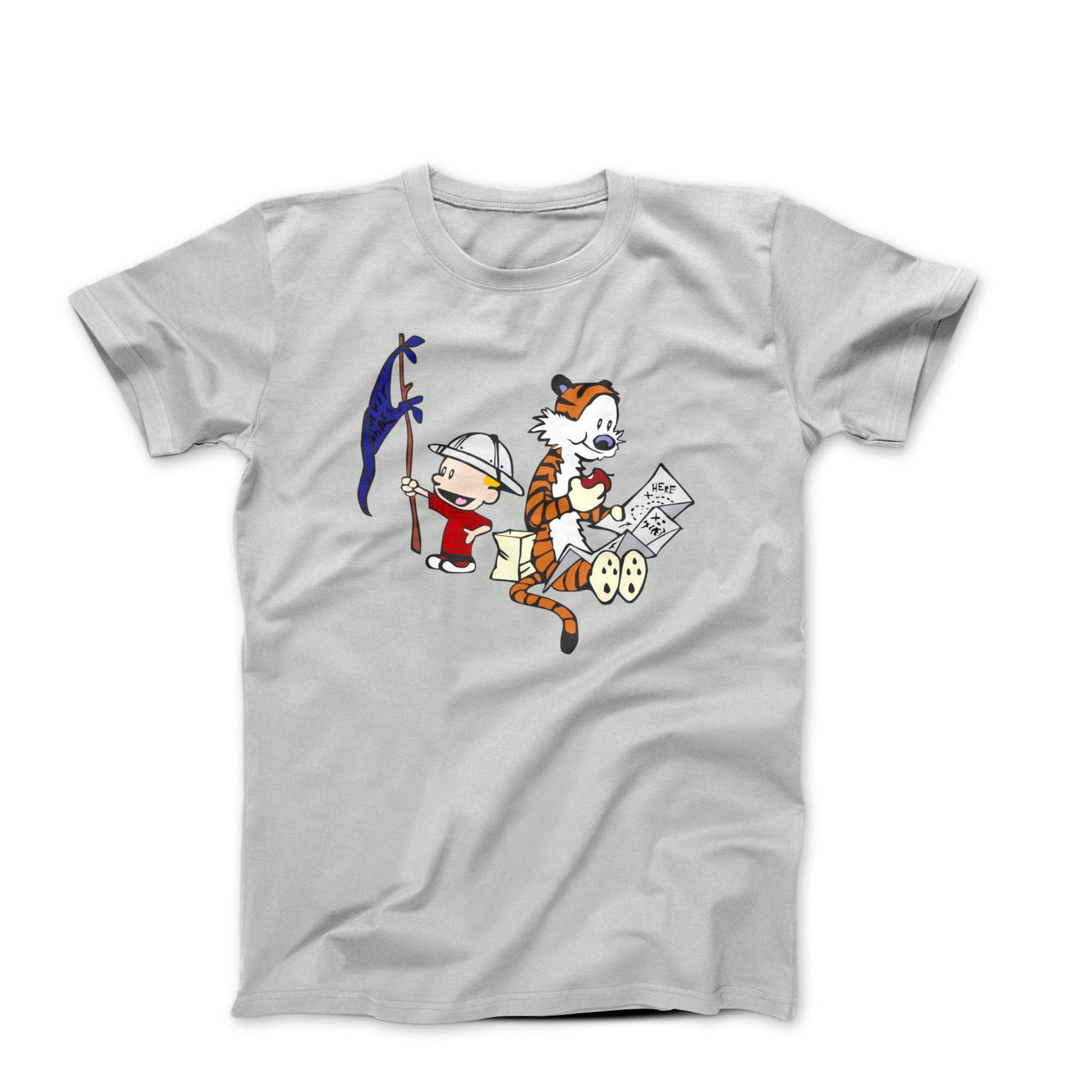 Calvin & Hobbes Looking for Treasure T-shirt - Clothing - Harvey Ltd