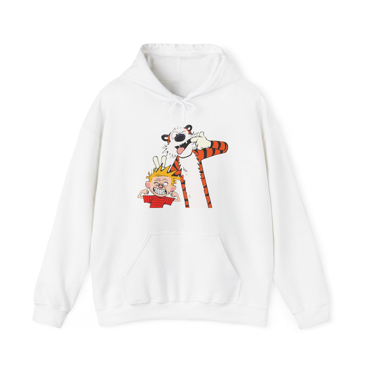 Calvin & Hobbes Making Scary Faces Hoodie - Clothing - Harvey Ltd