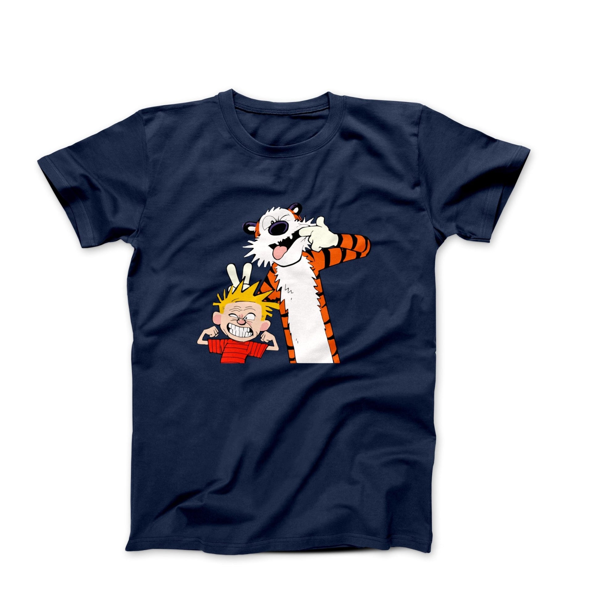 Calvin & Hobbes Making Scary Faces T-shirt - Clothing - Harvey Ltd