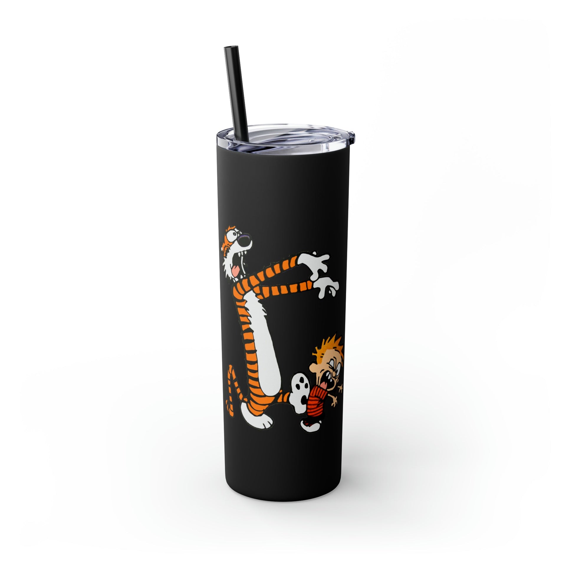 Calvin & Hobbes Playing Zombies Skinny Tumbler with Straw (20 oz) - Home + Living - Harvey Ltd