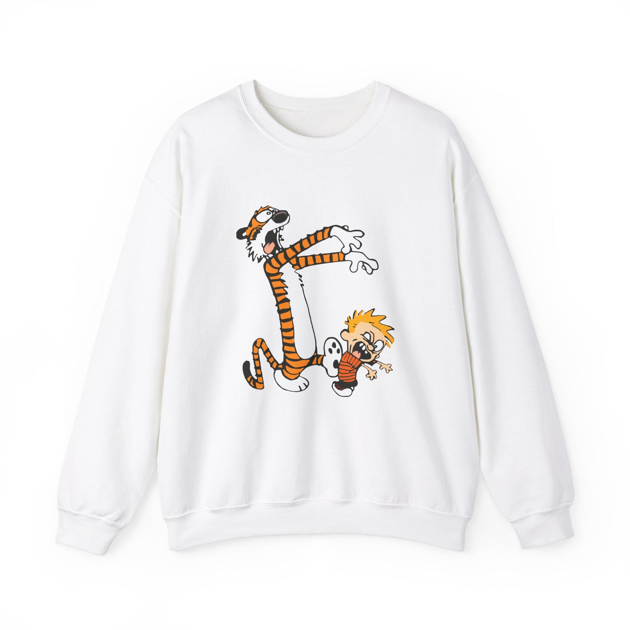 Calvin & Hobbes Playing Zombies Sweatshirt - Clothing - Harvey Ltd
