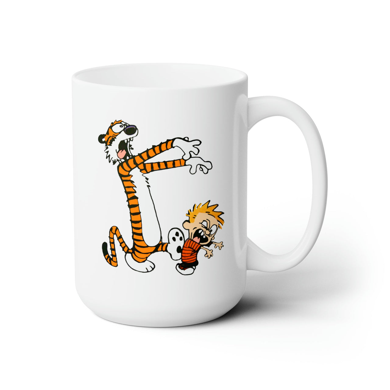 Calvin & Hobbes Playing Zombies White 15 oz Mug - Home + Living - Harvey Ltd