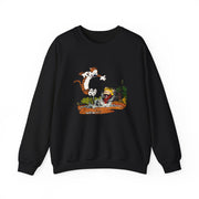 Calvin & Hobbes Puddle Splashing Sweatshirt - Clothing - Harvey Ltd
