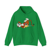 Calvin & Hobbes Sharing A Laugh Illustration Hoodie - Clothing - Harvey Ltd