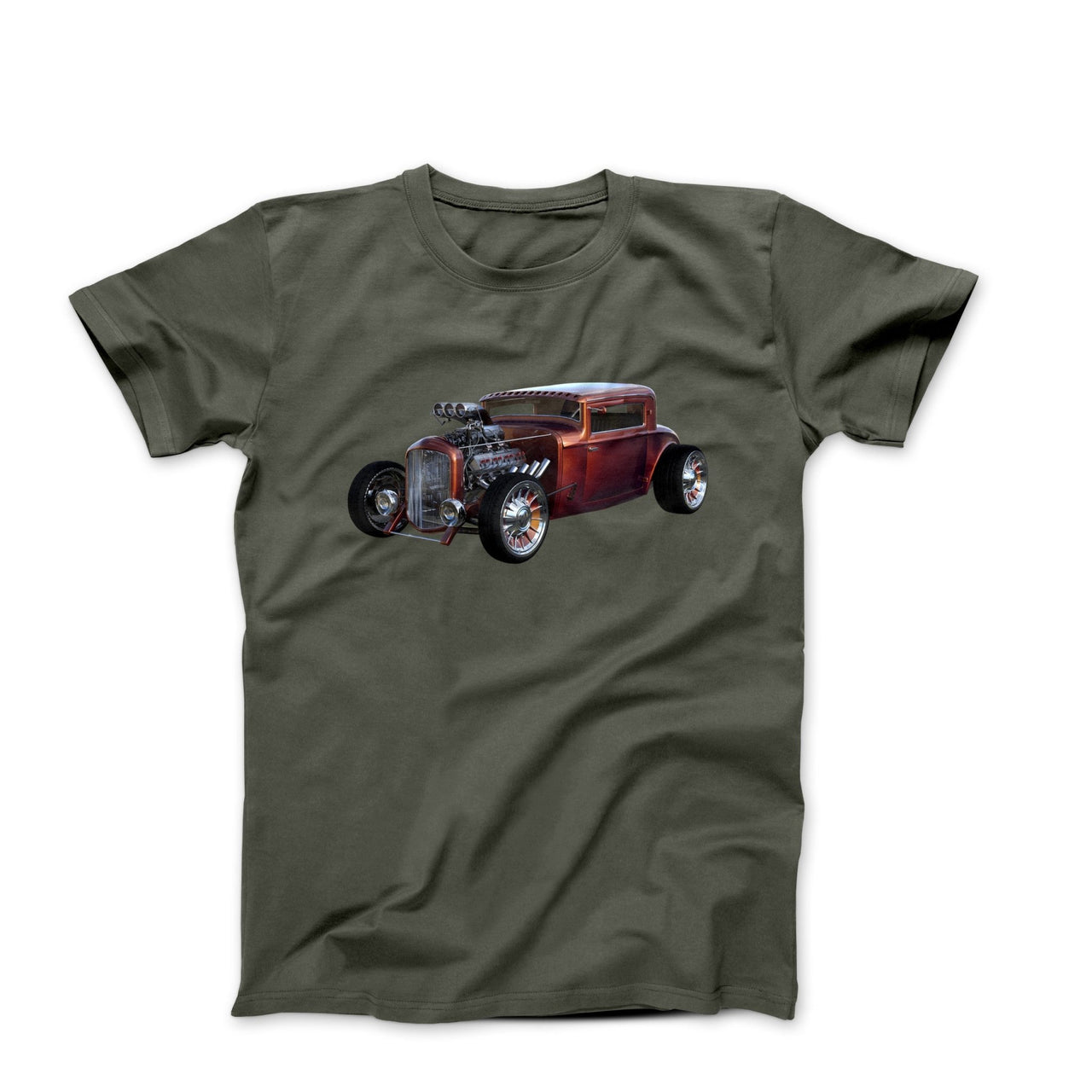 Classic Custom Hot Rod Print T-shirt - Clothing - Harvey Ltd