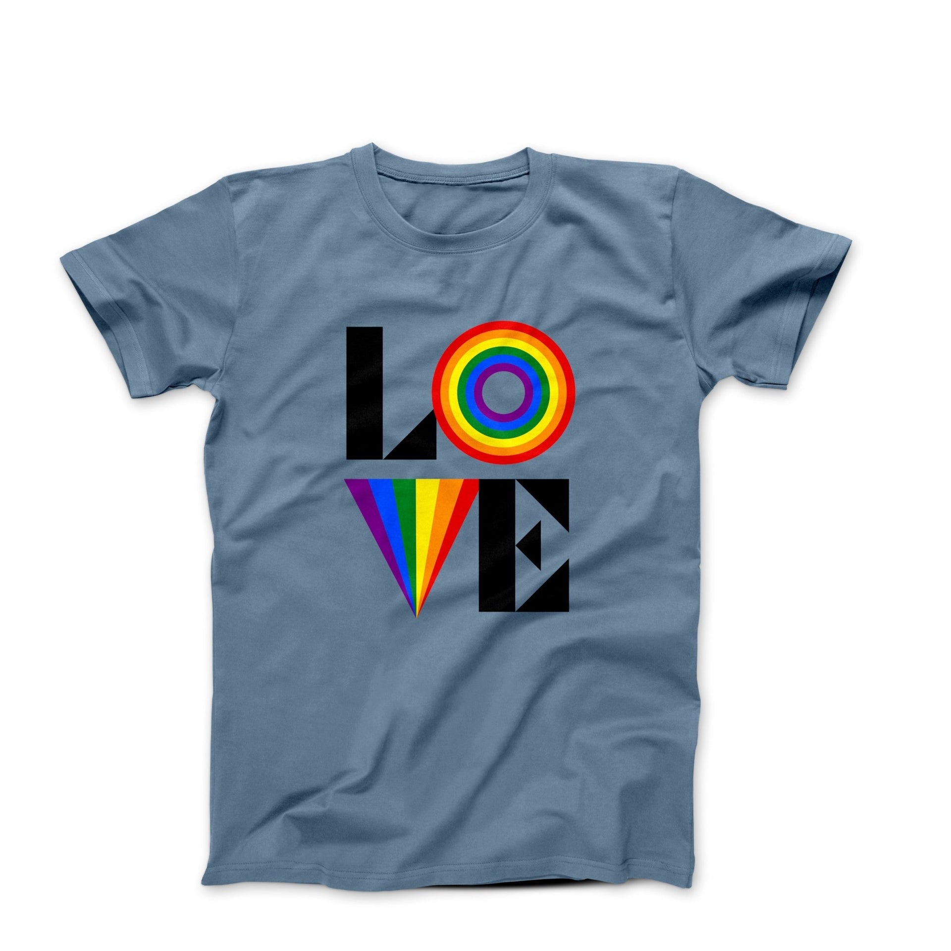 Colorful Love Typographic Art T-Shirt - Clothing - Harvey Ltd